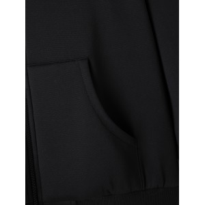 Solid Hooded Fall & Winter Jacket, Casual Zip Up Long Sleeve Outerwear, Women's Clothing