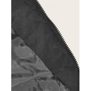 Lightweight Zip Up Vest Coat, Solid Sleeveless Thermal Vest Coat For Fall & Winter, Women's Clothing