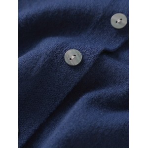 Elegant V-neck Solid Cardigan, Long Sleeve Cardigan For Spring & Fall, Women's Clothing